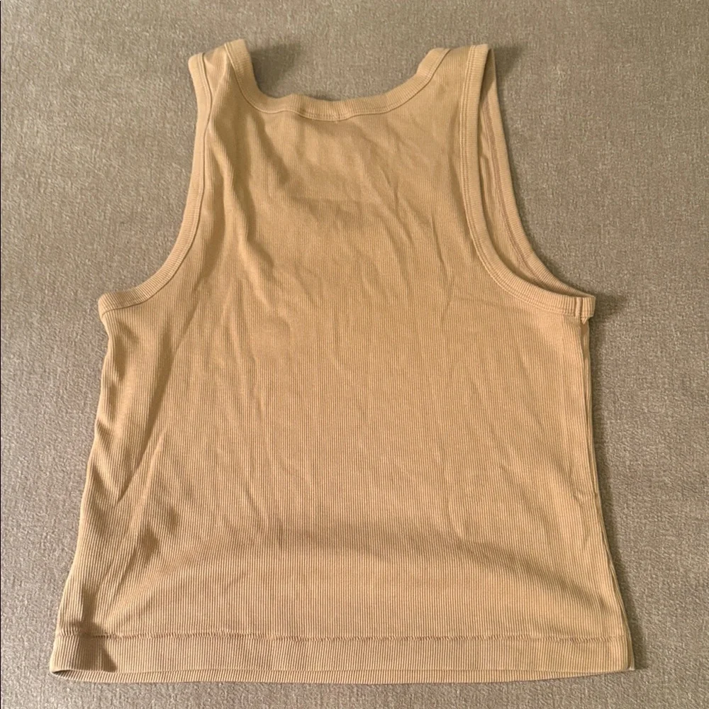 Universal Thread Tan Ribbed Tank Top - Picture 4 of 4